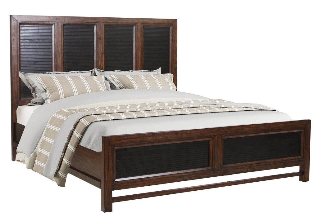 Branson - King Bed - Two-Toned Rustic Buckeye