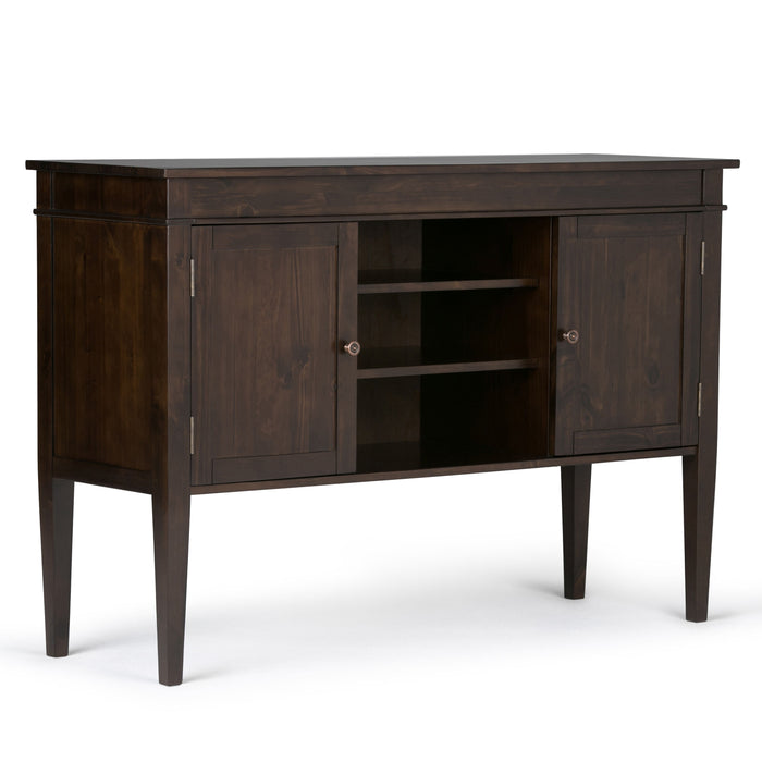 Carlton - Tall TV Media Stand - Dark Tobacco Brown