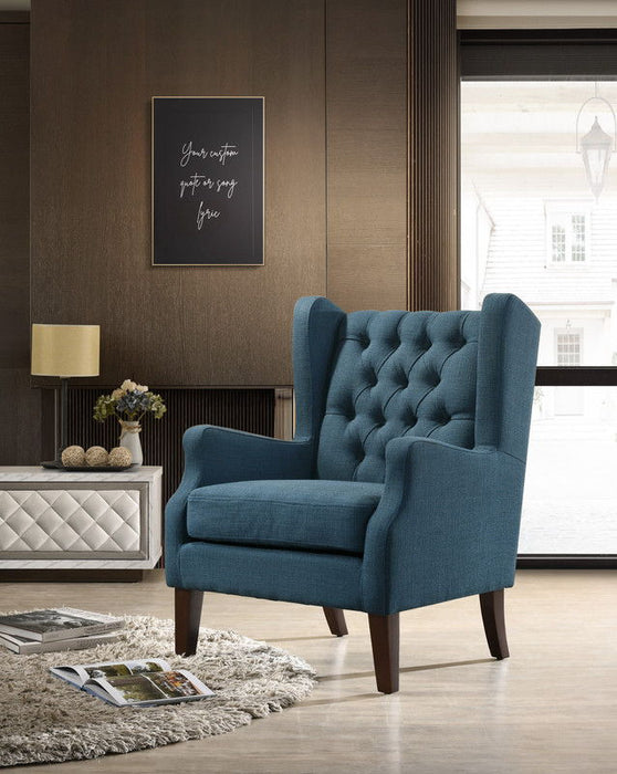 Irwin - Linen Button Tufted Wingback Chair