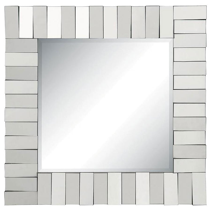 Tanwen - Layered Panel Wall Mirror - Silver