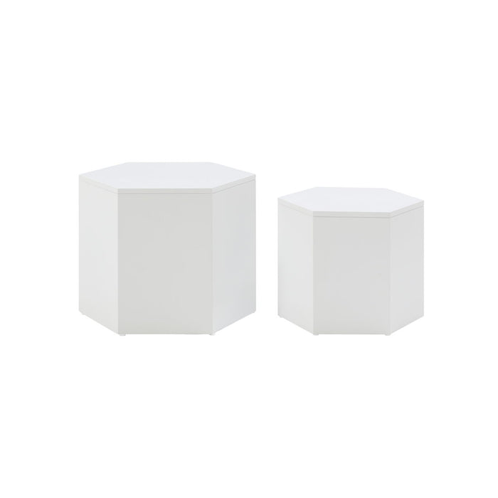 Hexahedron Coffee Tables For Living Room, Office, Bedroom (Set of 2)