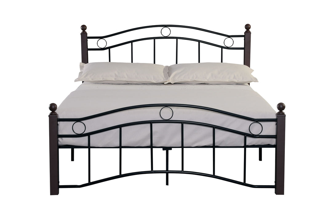 Full Metal Bed Frame With Headboard And Footboard - Black