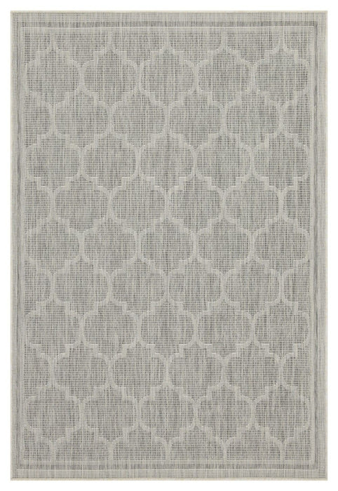 Sunshine - 5'3" X 7'3" Indoor & Outdoor Area Rug - Silver