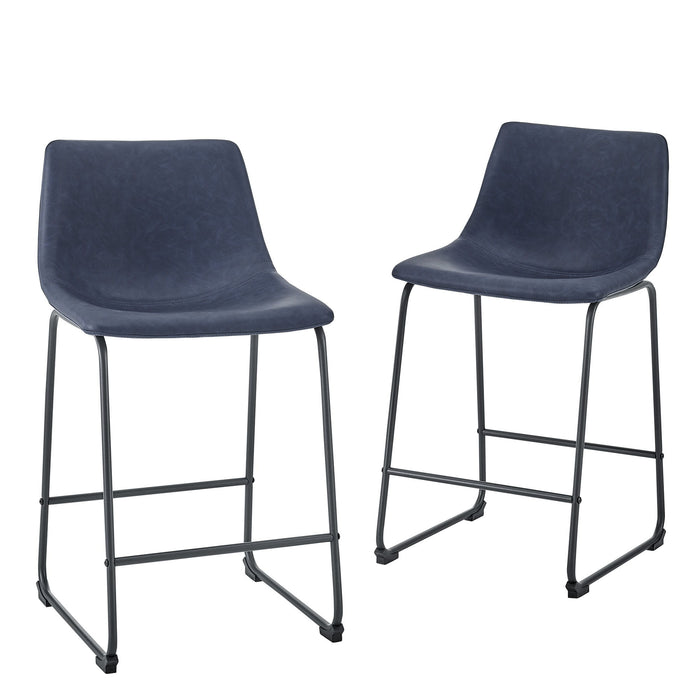 Industrial Counter Stools (Set of 2)