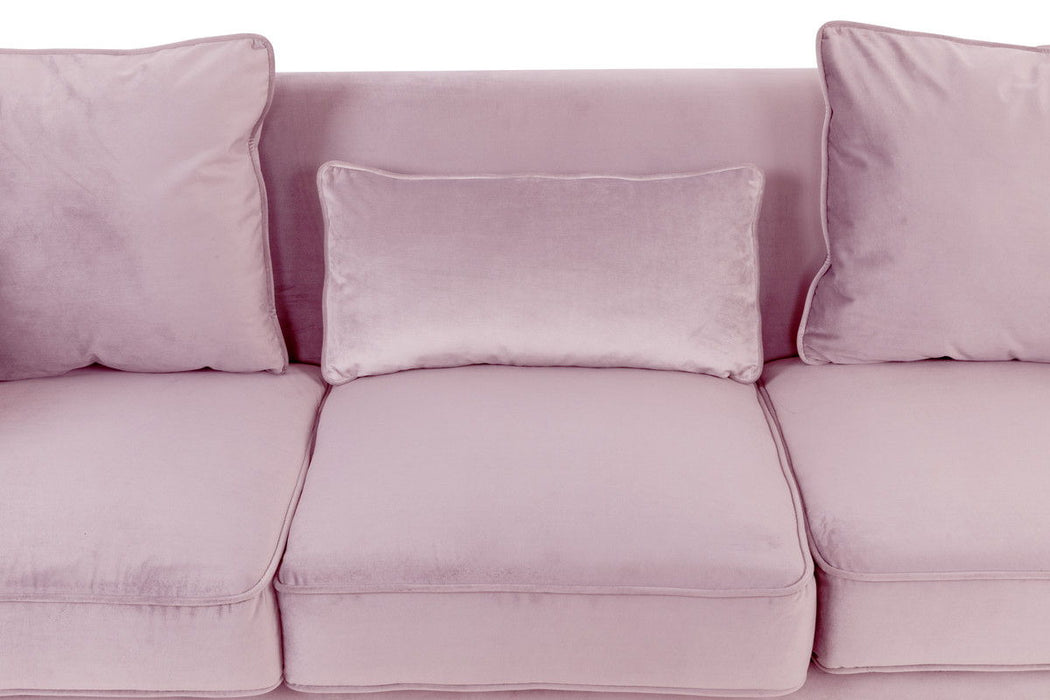 Bayberry - Velvet Sofa With 3 Pillows