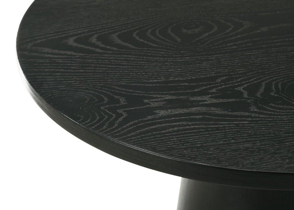 Jasper - 20" Round Console Table - Ebony Black