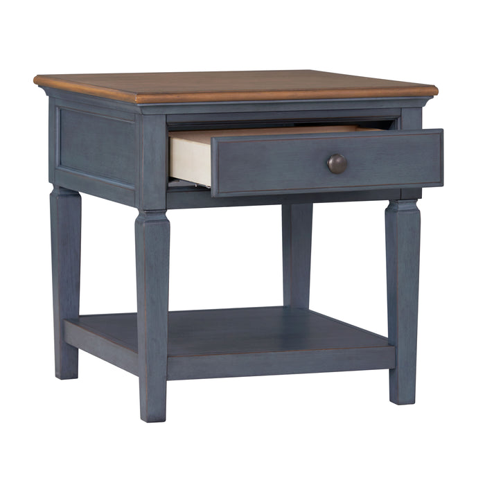 Americana - End Table - Corduroy Blue