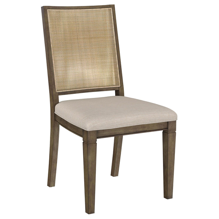 Matisse - Woven Rattan Back Dining Side Chair (Set of 2) - Brown