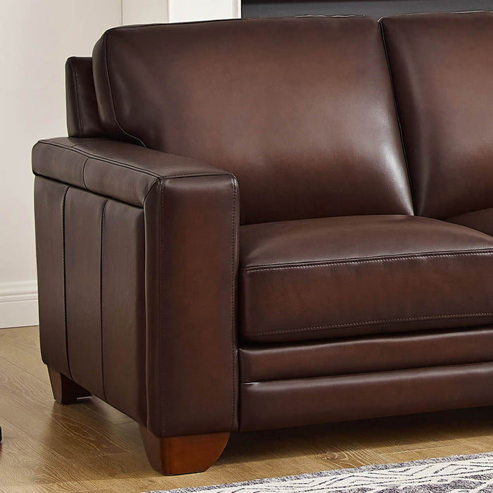 Aiden - Leather Loveseat