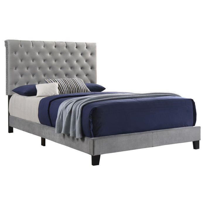 Warner - Upholstered Bed Bedding & Furniture Discounters