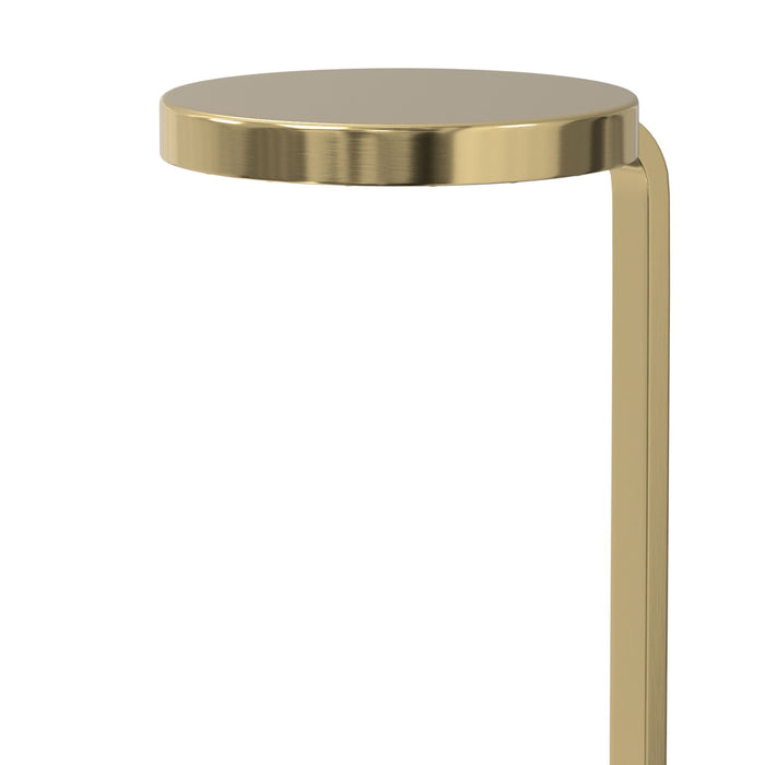 Sylvie - Side Table - White / Gold