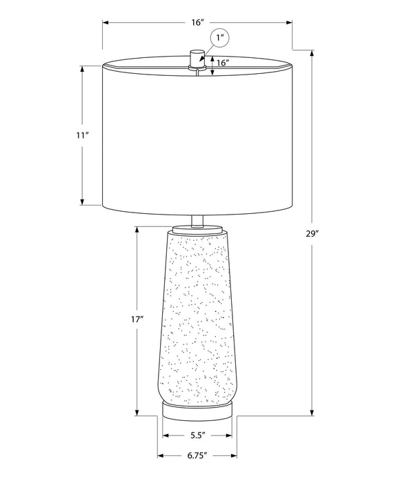 Lighting, Table Lamp, Resin, Modern - Gray