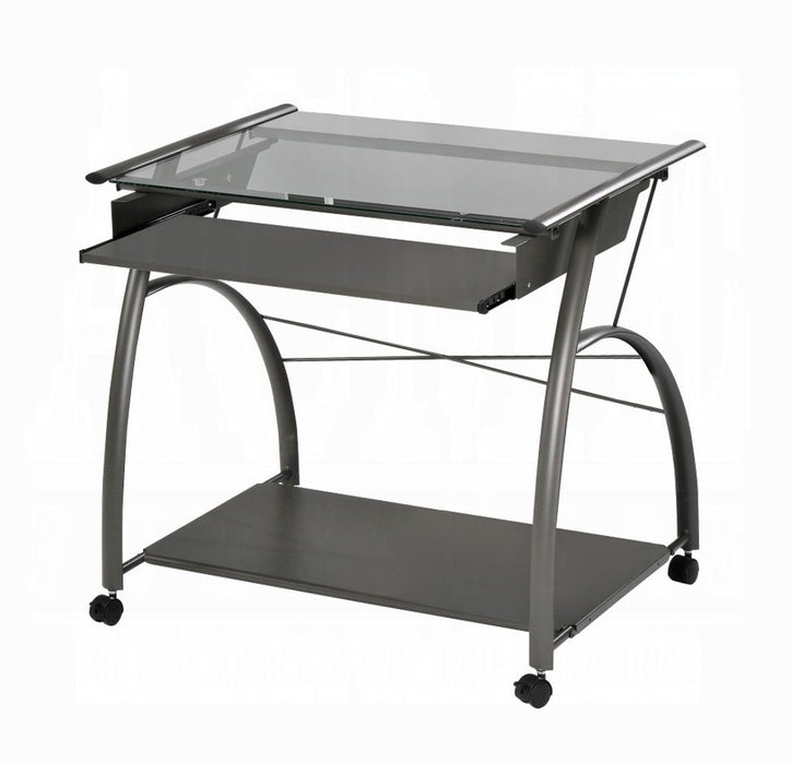 Vincent - Computer Desk - Pewter