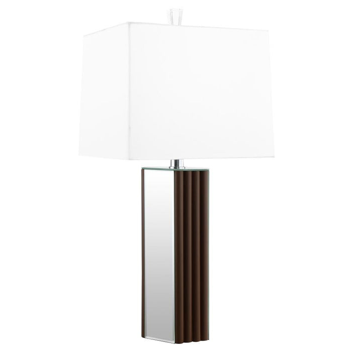 Elena - Square Tapered Mirrored Lamp