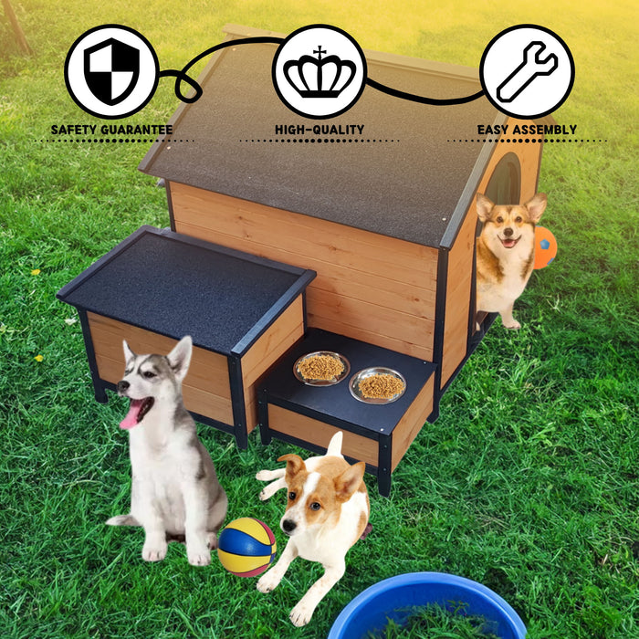 Xpt088 Wearable And Strong Dog House For Playground - Natural