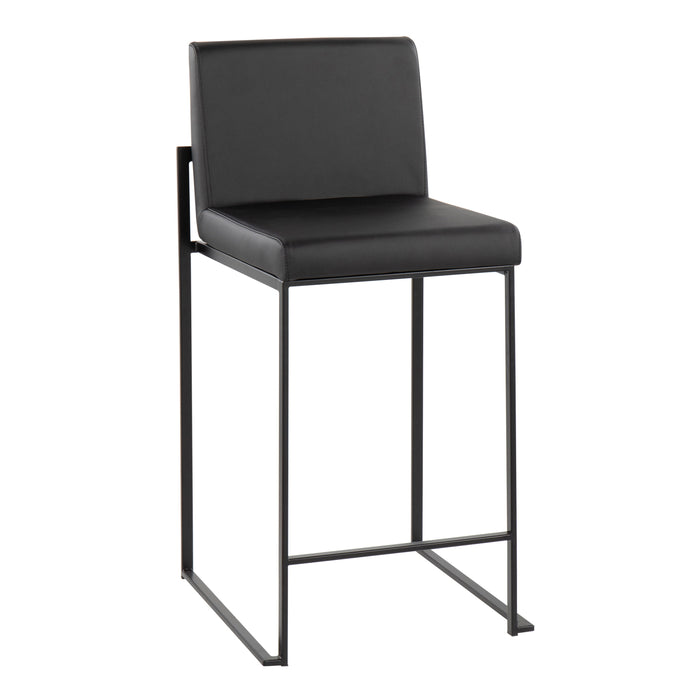 Fuji - Contemporary Modern Elegance, High Back Counter Stool