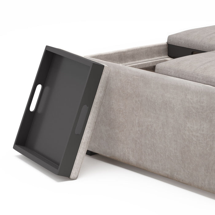 Avalon - Square Coffee Table Storage Ottoman