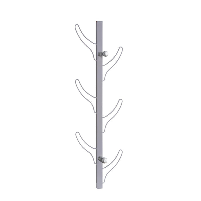 Vertical Eight Hook Coat Rack Wall Mount