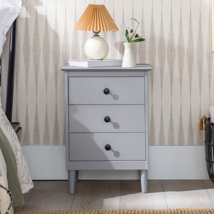 Classic 3 Drawer Solid Wood Nightstand