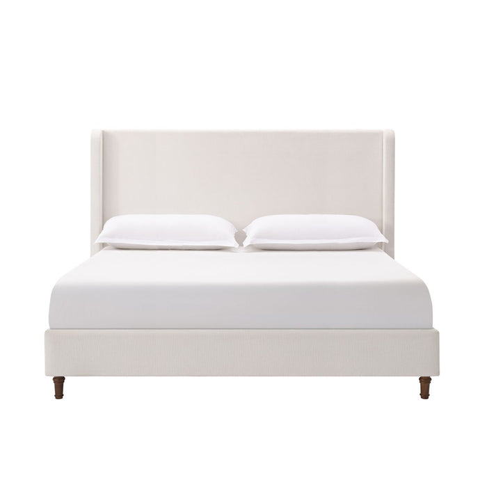 Harper - Tall Headboard Upholstered Bed / High Headboard / Elegant Simplicity / No Box Spring Needed