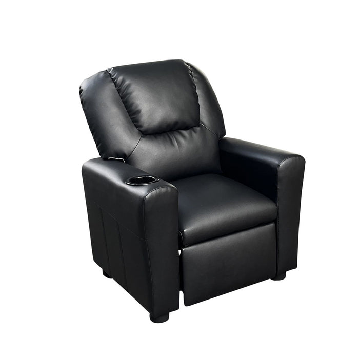 Marisa - PU Leather Kids Recliner Chair With Cupholder