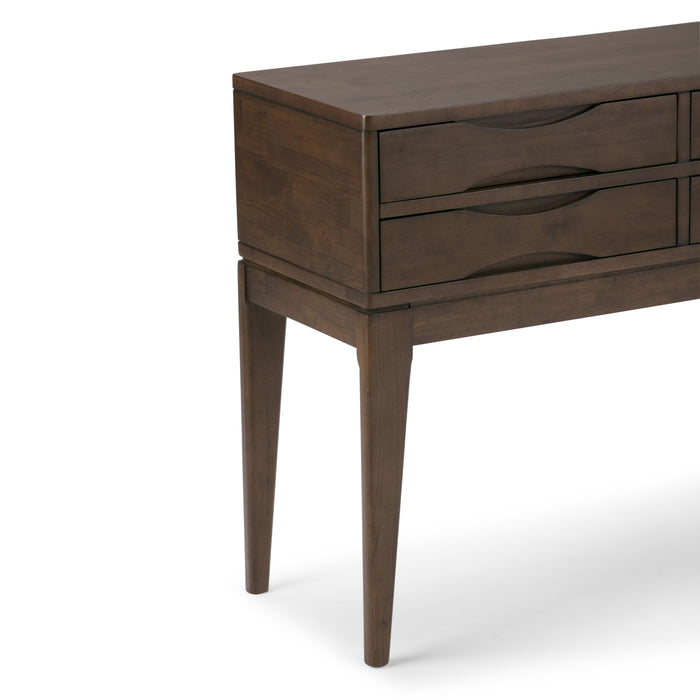 Harper - Hallway Console Table - Walnut Brown