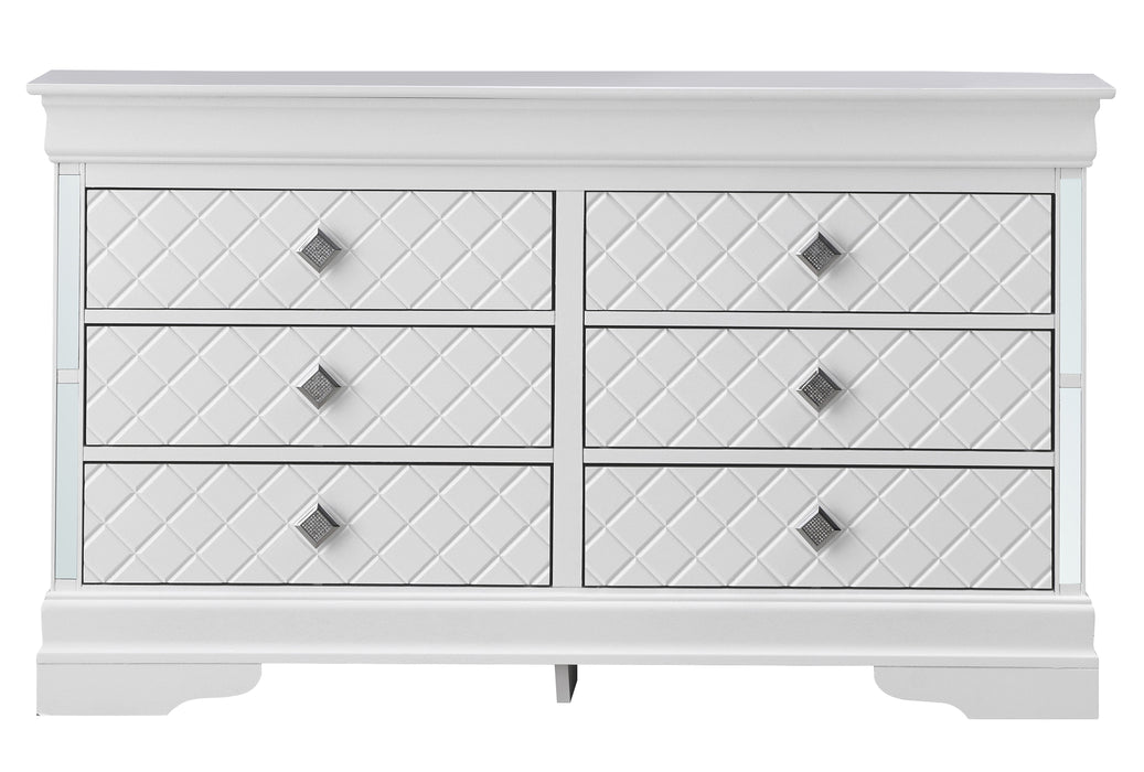 Verona - Stylish Dresser - Silver Champagne