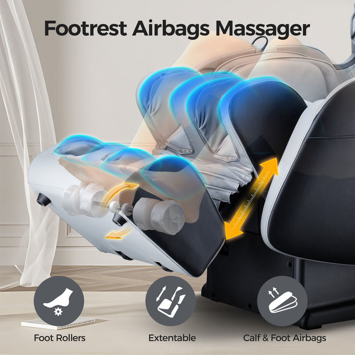 Bosscare - 3D Shiatsu Recline Massage Zero Gravity Full Body Chair With Waist Heating