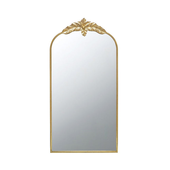 Full Length Mirror, Arched Mirror Hanging Or Leaning Against Wall, Large Mirror For Living Room - Gold