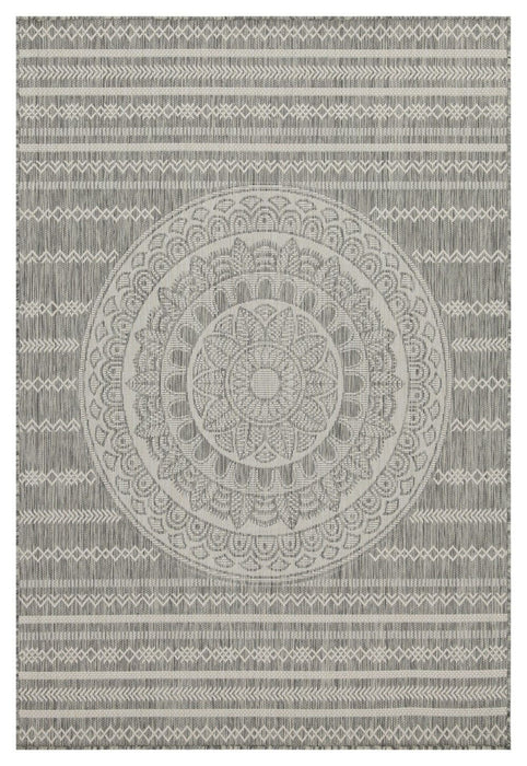 Sunshine - 2'7" X 7'3" Indoor / Outdoor, Area Rug Polypropylene - Silver