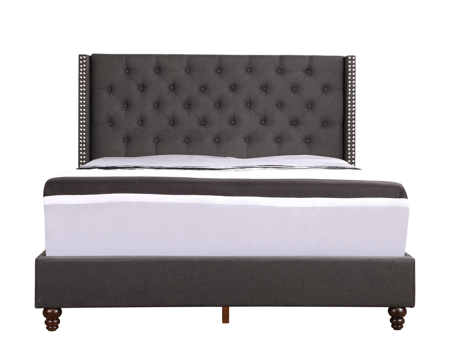 Nailhead Bed Transitional Vibrant