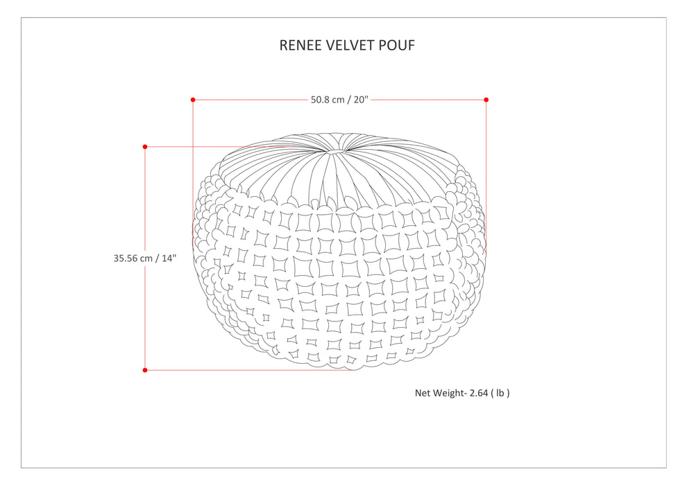 Renee - Round Pouf