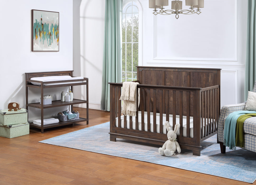 Grayson - Convertible Crib 4 In 1 - Rustic Barnwood