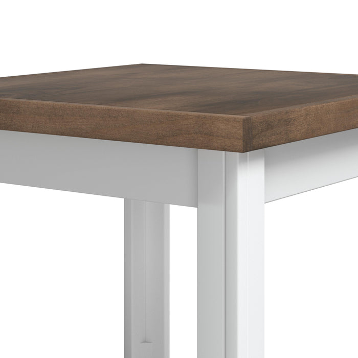 Bridgevine Home - Hampton 24" Side Table - Jasmine Whitewash and Barnwood Finish