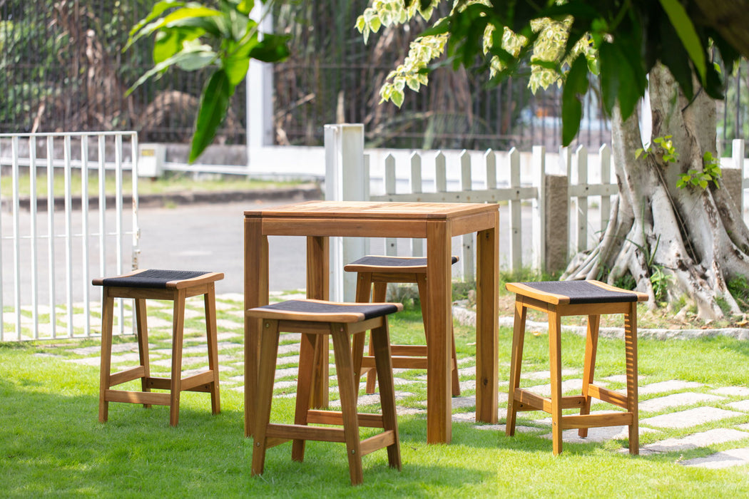 Panama Jack Laguna 5-Piece Backless Pub Dining Set