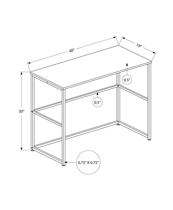 Computer Desk, Home Office, Laptop, Left Right Set-Up, Storage Drawers, Work, Contemporary, Modern - White