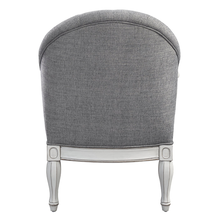 Florian - Antique Chair - Gray / White