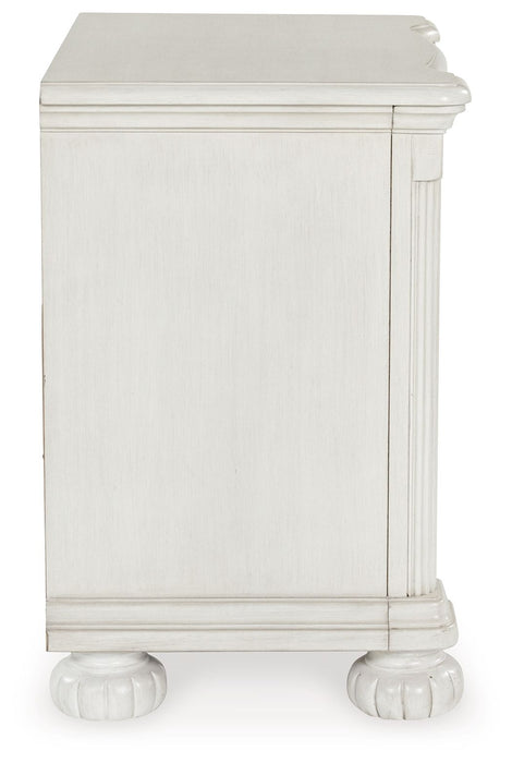 Montelaine - Antique White - Three Drawer Night Stand