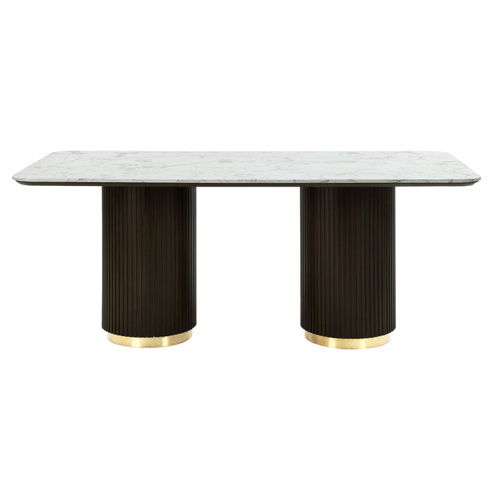 Clayten - Engineered Marble Top Dining Table - Marble