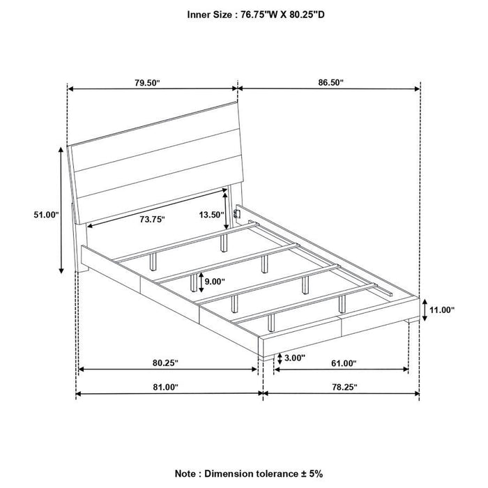 Felicity - Panel Bed