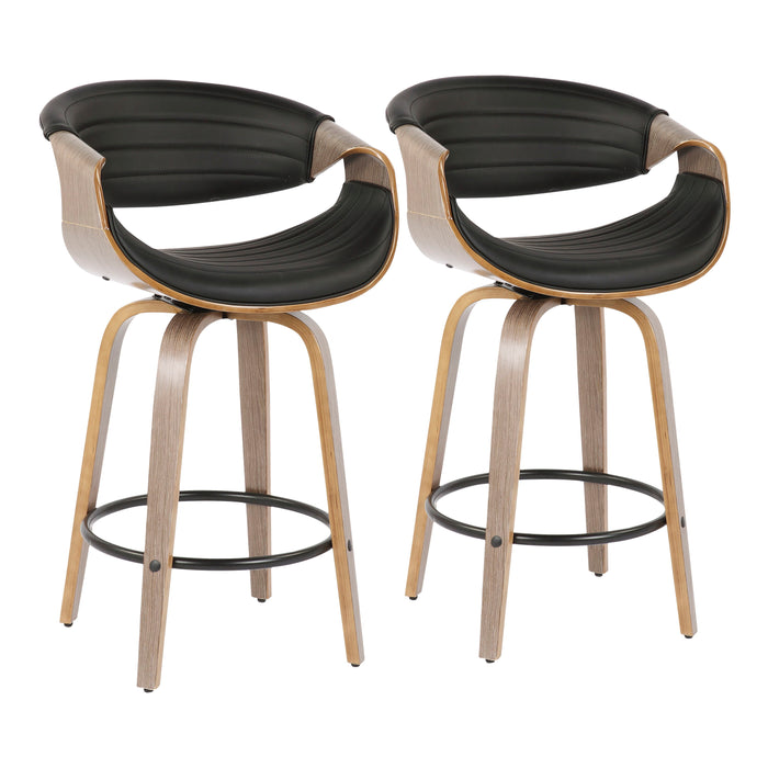 Symphony - Mid Century Modern Counter Stool (Set of 2)