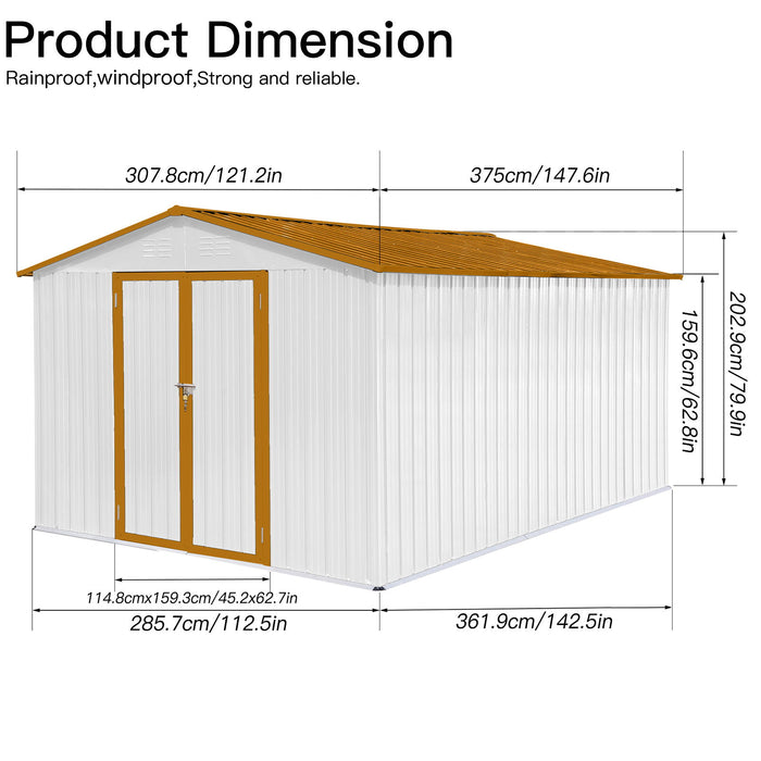 10' x 12' Garden Sheds Outdoor Storage Sheds