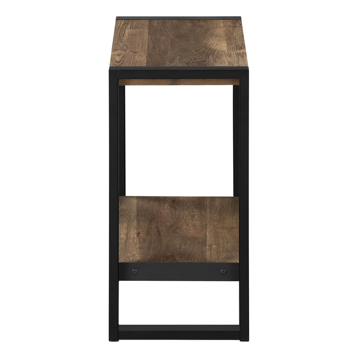 Accent Table, Side, End, Nightstand, Lamp, Living Room, Bedroom, Industrial - Brown