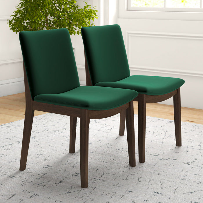 Laura - Mid-Century Modern Solid Wood Dining Chair (Set of 2)