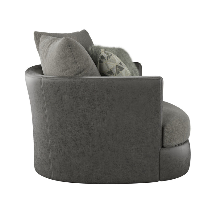 Grennburg - Swivel Accent Chair - Gray