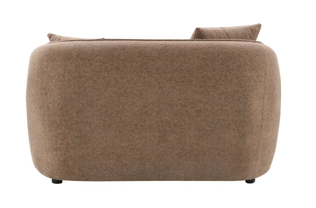 Keith - Chenille Loveseat With 2 Matching Color Toss Pillows