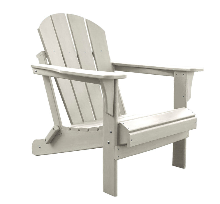 Panama Jack Polyresin Folding White Adirondack Chair