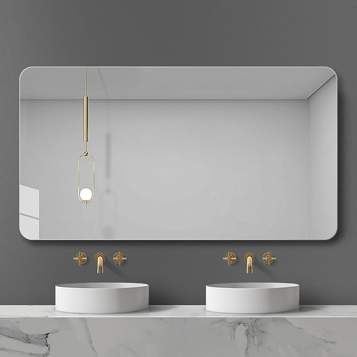 Bathroom Vanity Mirror, Wall-Mounted Mirror For Bathroom Anti-Fog Waterproof - Clear