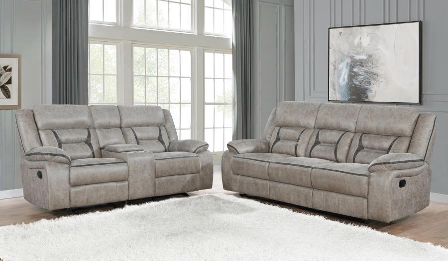 Greer - Upholstered Reclining Sofa Set