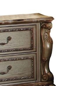 Dresden - Nightstand - Patina Bone Gold